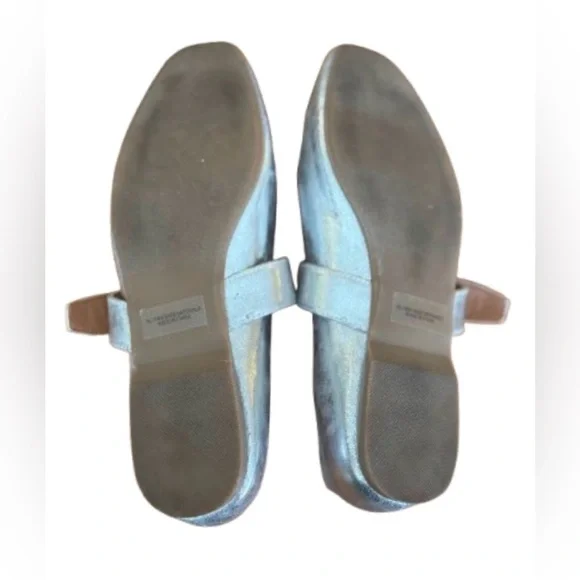 Dolce Vita Marcello metallic silver flat Maryjanes SZ 7.5 - Picture 13 of 13